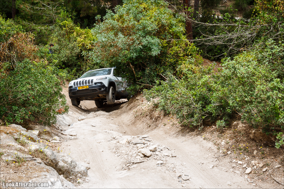 Курс езды по бездорожью на Jeep Cherokee | Jeep Cherokee offload course | LookAtIsrael.com - Фото путешествия по Израилю