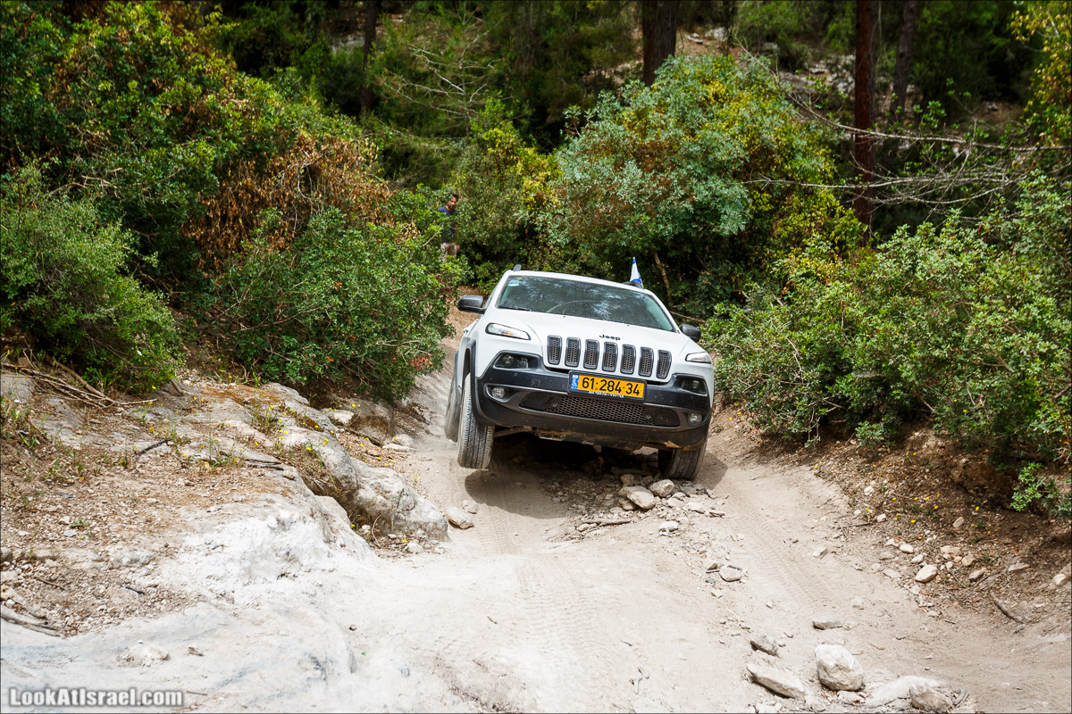 Курс езды по бездорожью на Jeep Cherokee | Jeep Cherokee offload course | LookAtIsrael.com - Фото путешествия по Израилю