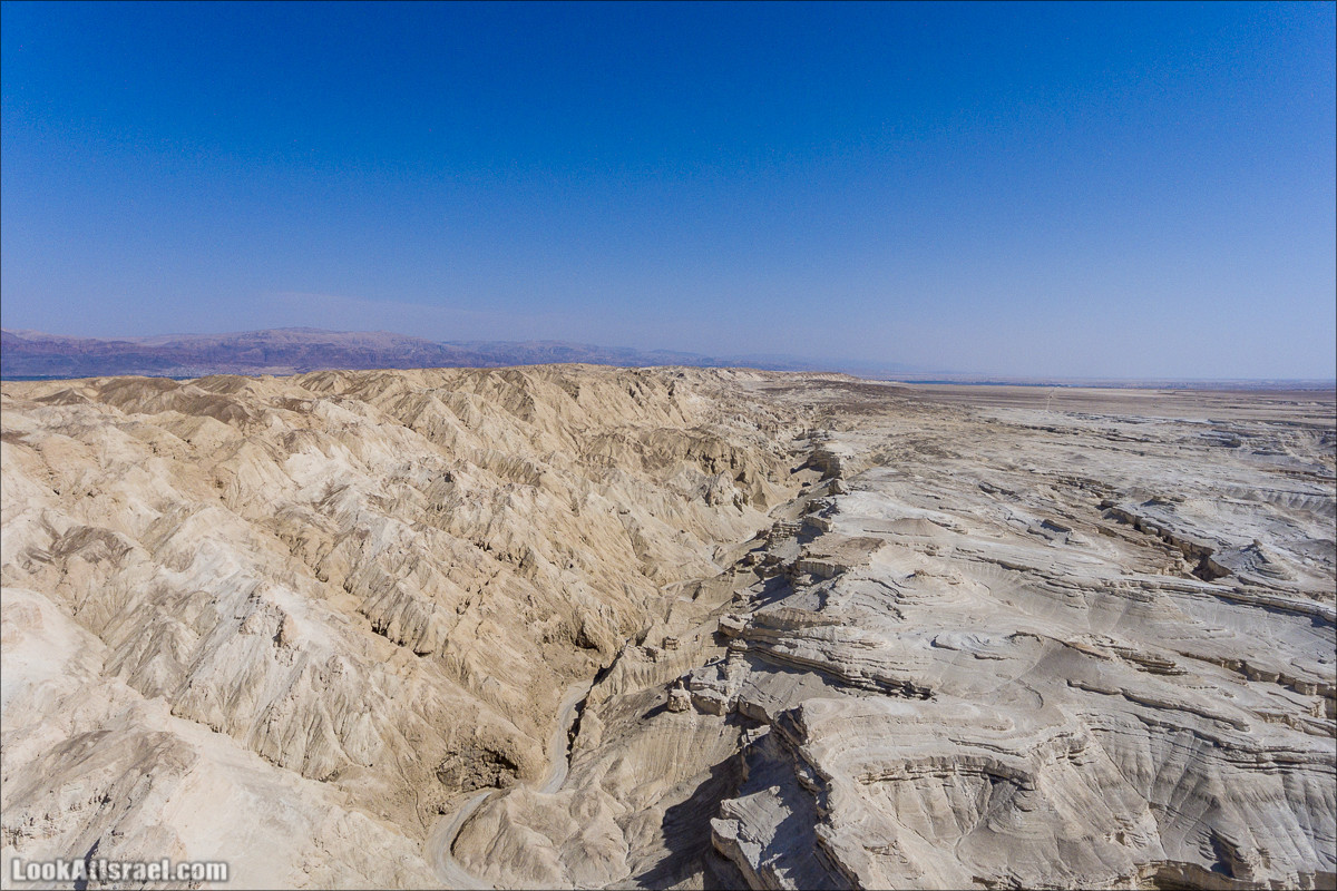Ущелье Сдом - вид сверху (аеро съёмка) | LookAtIsrael.com - Фото путешествия по Израилю