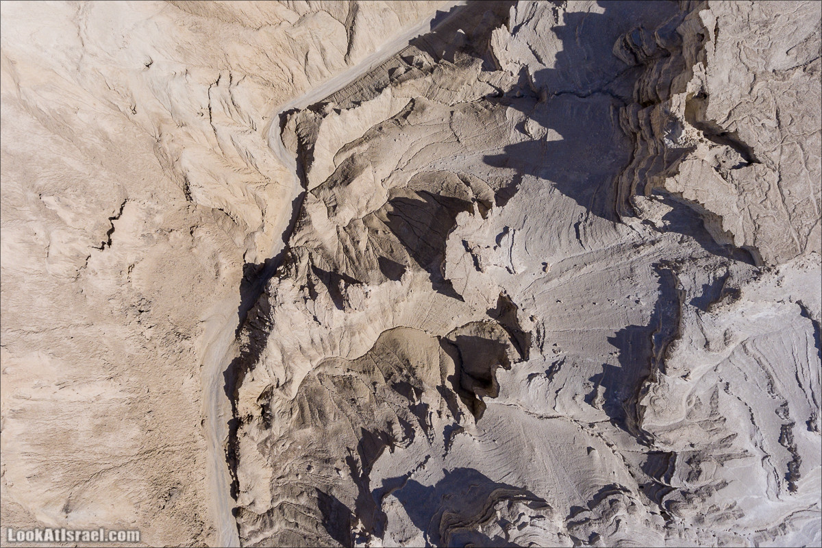 Ущелье Сдом - вид сверху (аеро съёмка) | LookAtIsrael.com - Фото путешествия по Израилю
