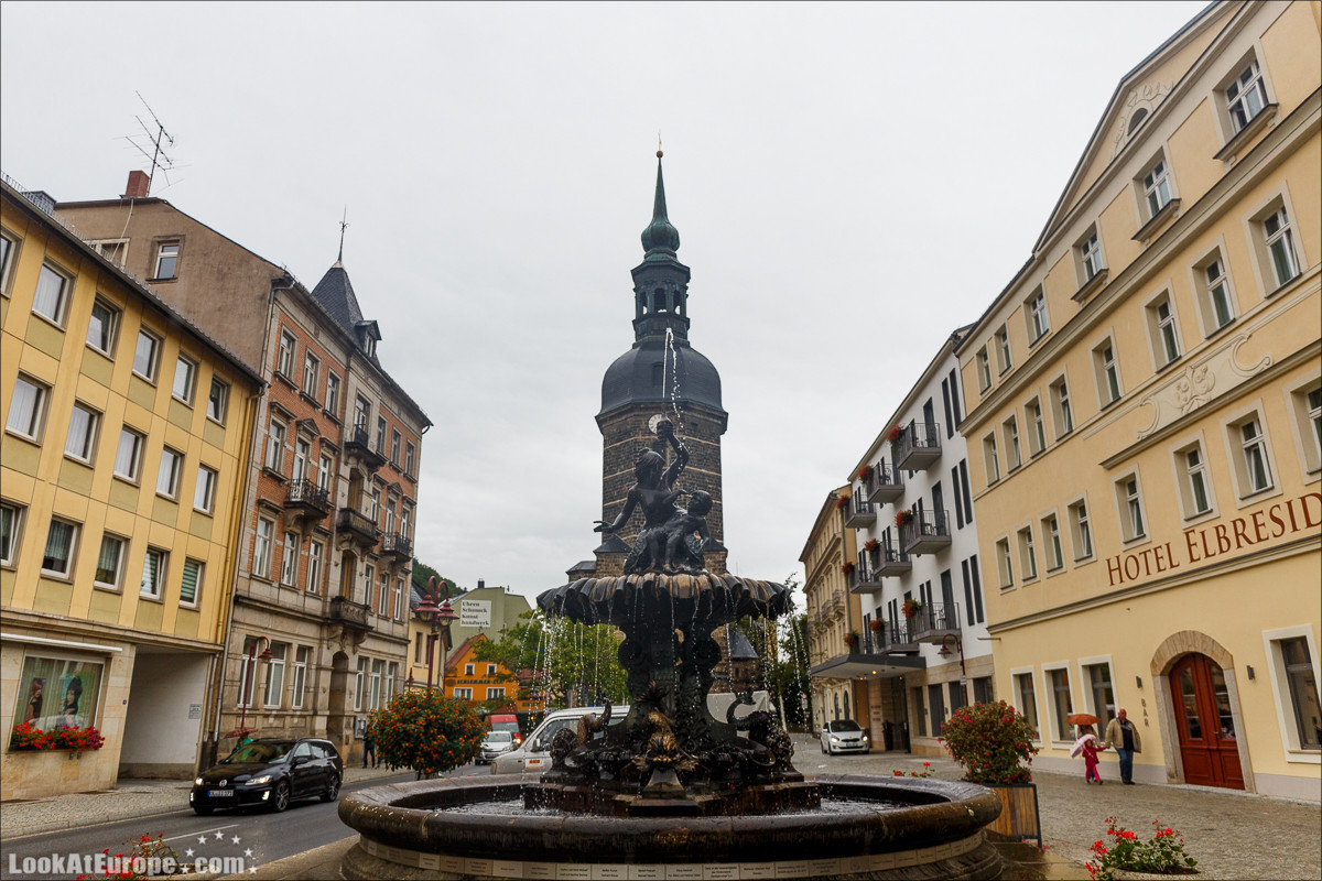 Город курорт на Эльбе Бад Шандау | LookAtEurope.com - Фотогалоп по Европе. Чехия, Германия, Голландия