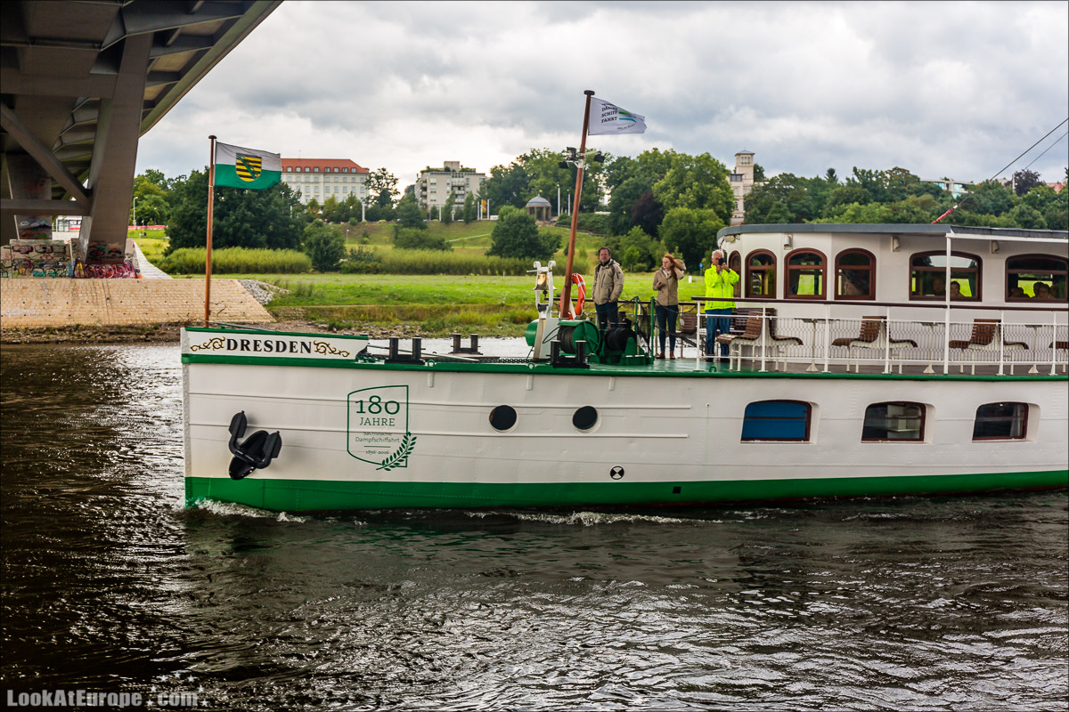 Прогулка на пароходе по Эльбе из Дрездена | LookAtEurope.com - Фотогалоп по Европе. Чехия, Германия, Голландия. Чески Крумлов