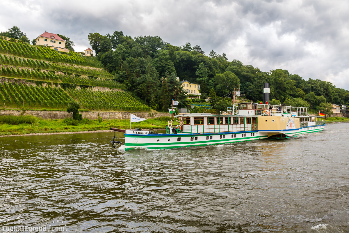 Прогулка на пароходе по Эльбе из Дрездена | LookAtEurope.com - Фотогалоп по Европе. Чехия, Германия, Голландия. Чески Крумлов