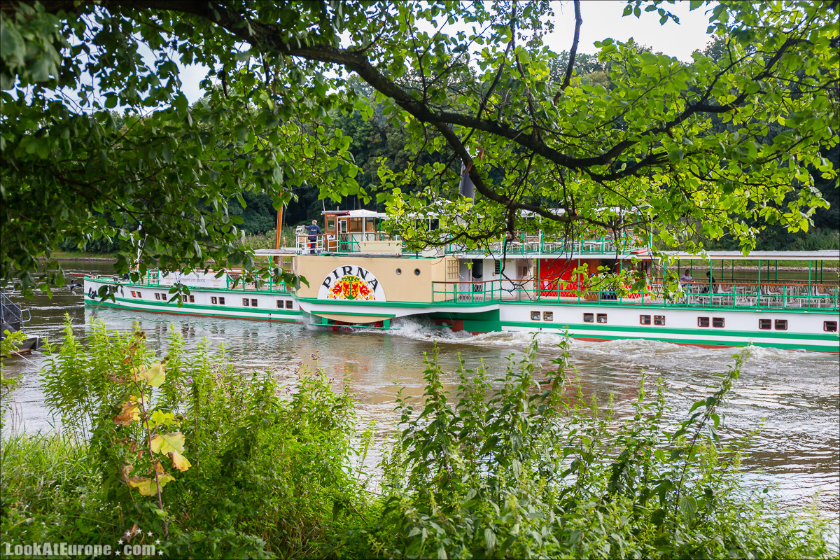 Прогулка на пароходе по Эльбе из Дрездена | LookAtEurope.com - Фотогалоп по Европе. Чехия, Германия, Голландия. Чески Крумлов