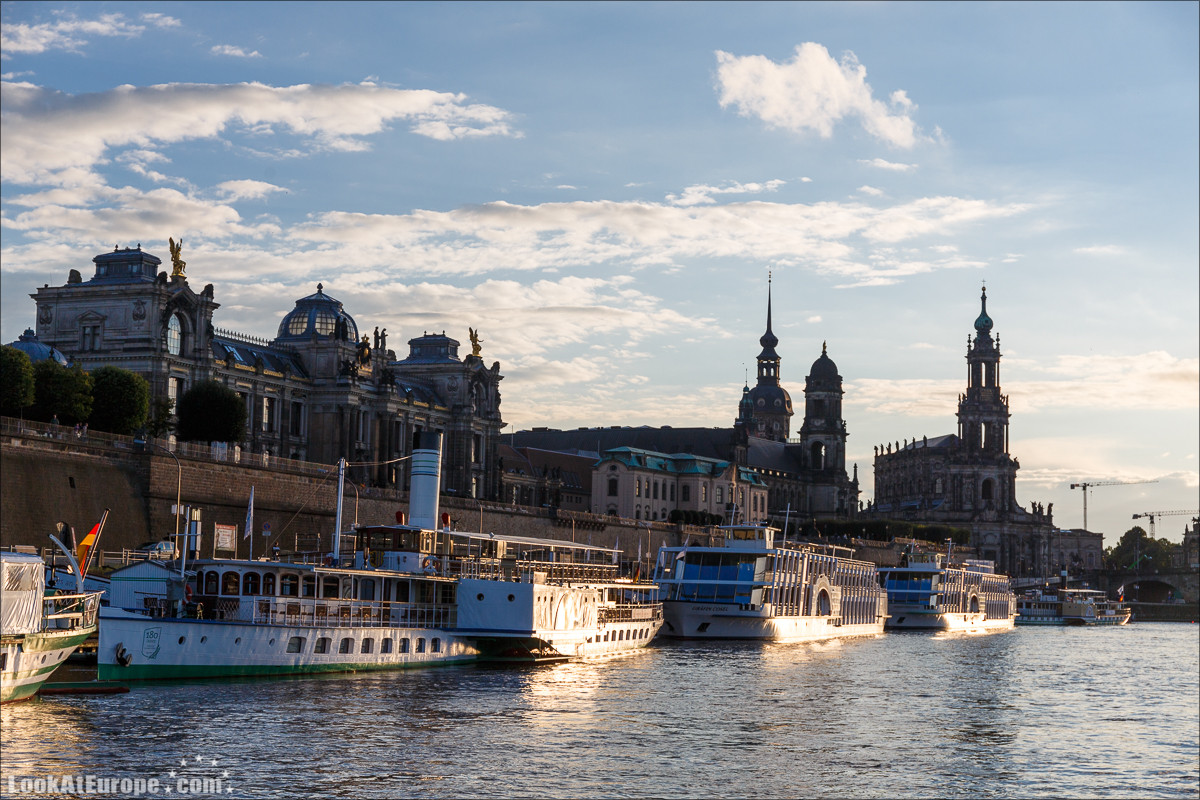 Прогулка на пароходе по Эльбе из Дрездена | LookAtEurope.com - Фотогалоп по Европе. Чехия, Германия, Голландия. Чески Крумлов