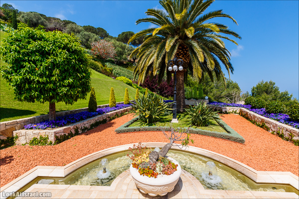 Всемирный центр наследия и сады Бахаи в Хайфе | The Gardens in Haifa - The Bahai | המרכז הבהאי העולמי | LookAtIsrael.com - Фото путешествия по Израилю