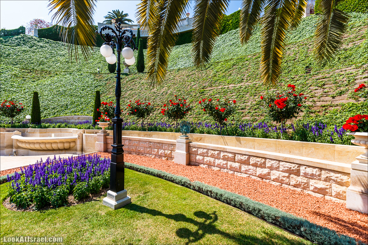 Всемирный центр наследия и сады Бахаи в Хайфе | The Gardens in Haifa - The Bahai | המרכז הבהאי העולמי | LookAtIsrael.com - Фото путешествия по Израилю