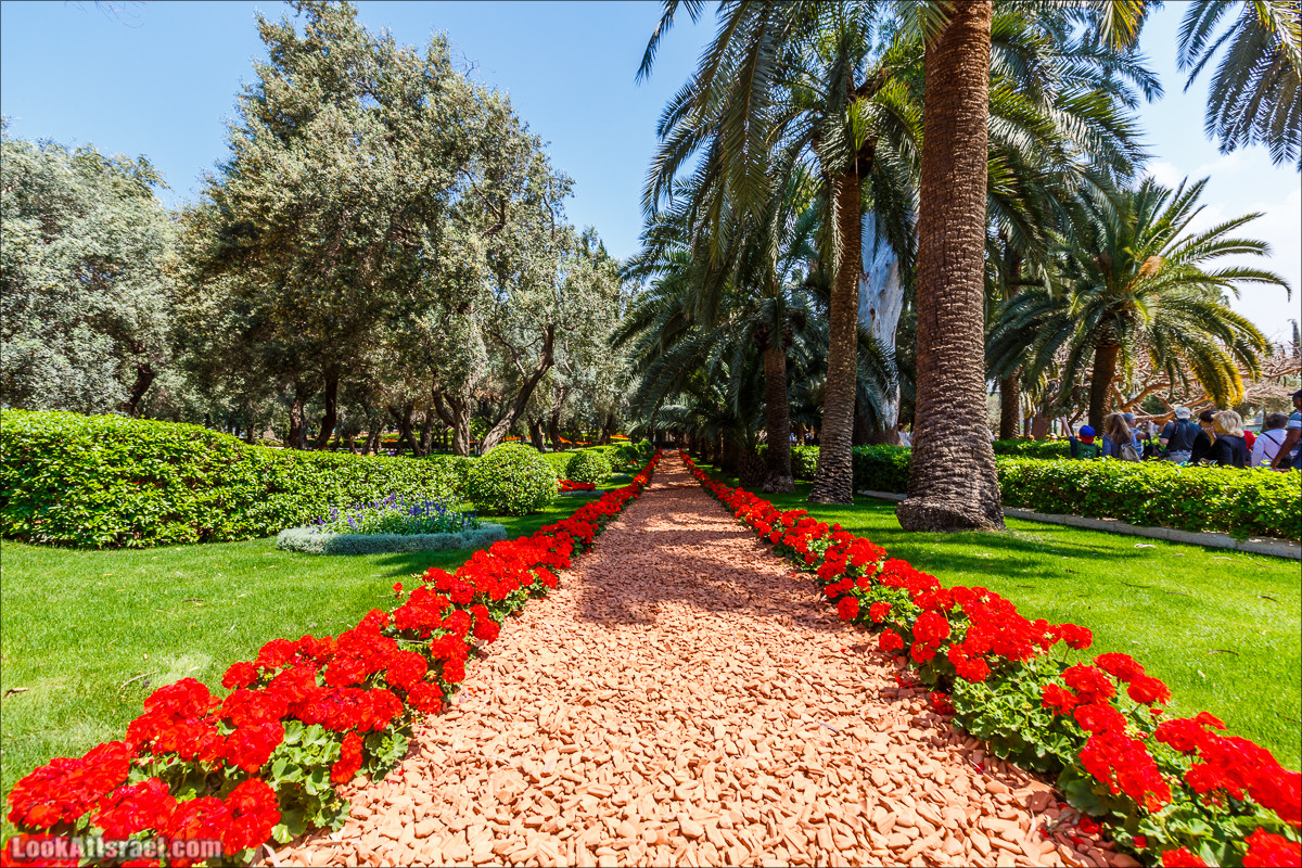 Всемирный центр наследия и сады Бахаи в Хайфе | The Gardens in Haifa - The Bahai | המרכז הבהאי העולמי | LookAtIsrael.com - Фото путешествия по Израилю