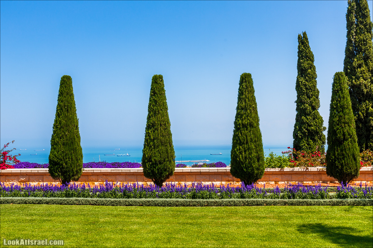 Всемирный центр наследия и сады Бахаи в Хайфе | The Gardens in Haifa - The Bahai | המרכז הבהאי העולמי | LookAtIsrael.com - Фото путешествия по Израилю