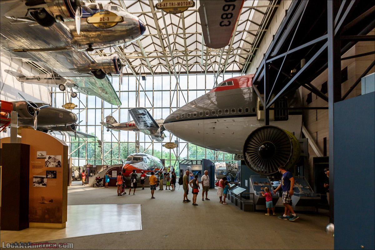Музей авиации и космонавтики Смитсоновского института в Вашингтоне | LookAtAmerica.com - Большое Американское путешествие LookAtIsrael.com
