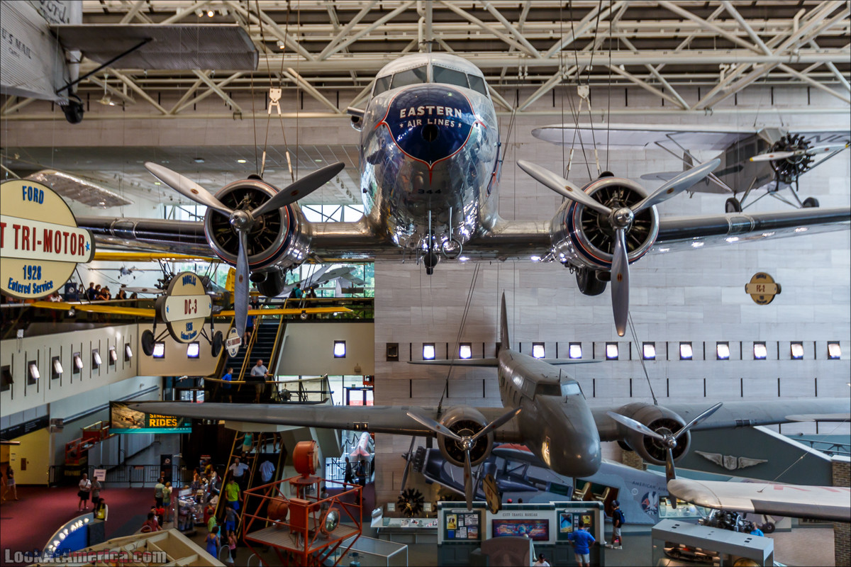 Музей авиации и космонавтики Смитсоновского института в Вашингтоне | LookAtAmerica.com - Большое Американское путешествие LookAtIsrael.com