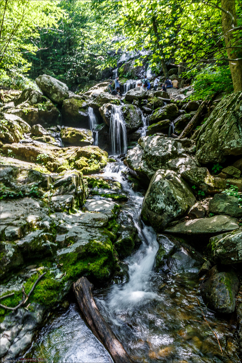 Водопад Dark Hollow Fall в парке Шенандоа | LookAtAmerica.com - Большое Американское путешествие LookAtIsrael.com