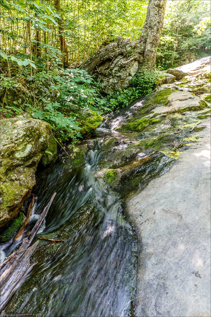 Водопад Dark Hollow Fall в парке Шенандоа | LookAtAmerica.com - Большое Американское путешествие LookAtIsrael.com