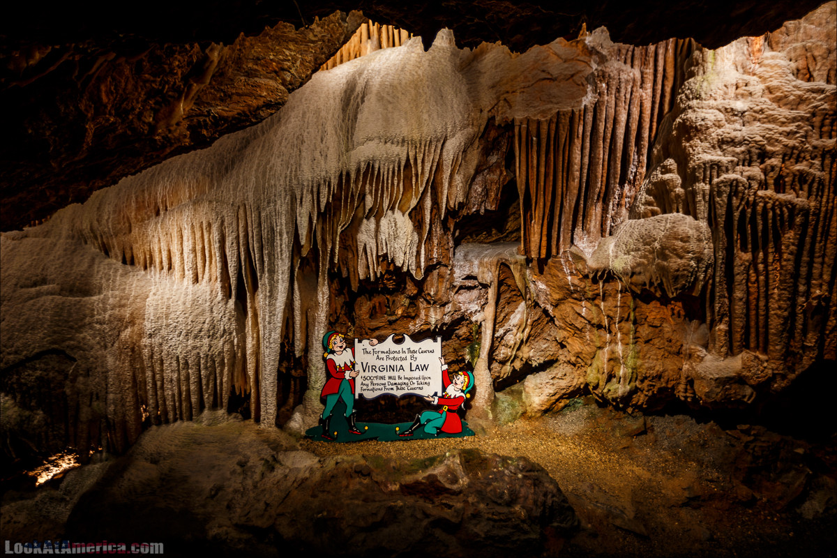 Пещеры Шенандоа | Shenandoah Caverns | LookAtAmerica.com - Большое Американское путешествие LookAtIsrael.com