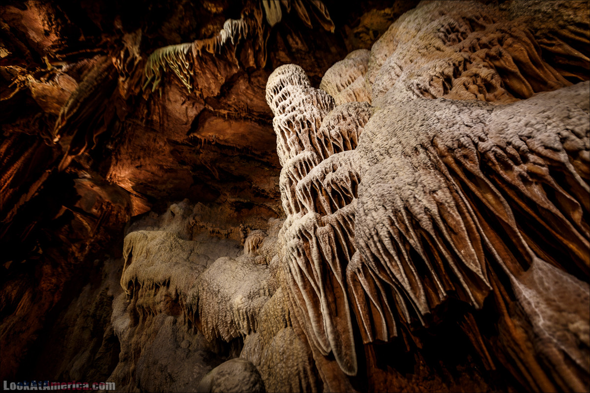 Пещеры Шенандоа | Shenandoah Caverns | LookAtAmerica.com - Большое Американское путешествие LookAtIsrael.com