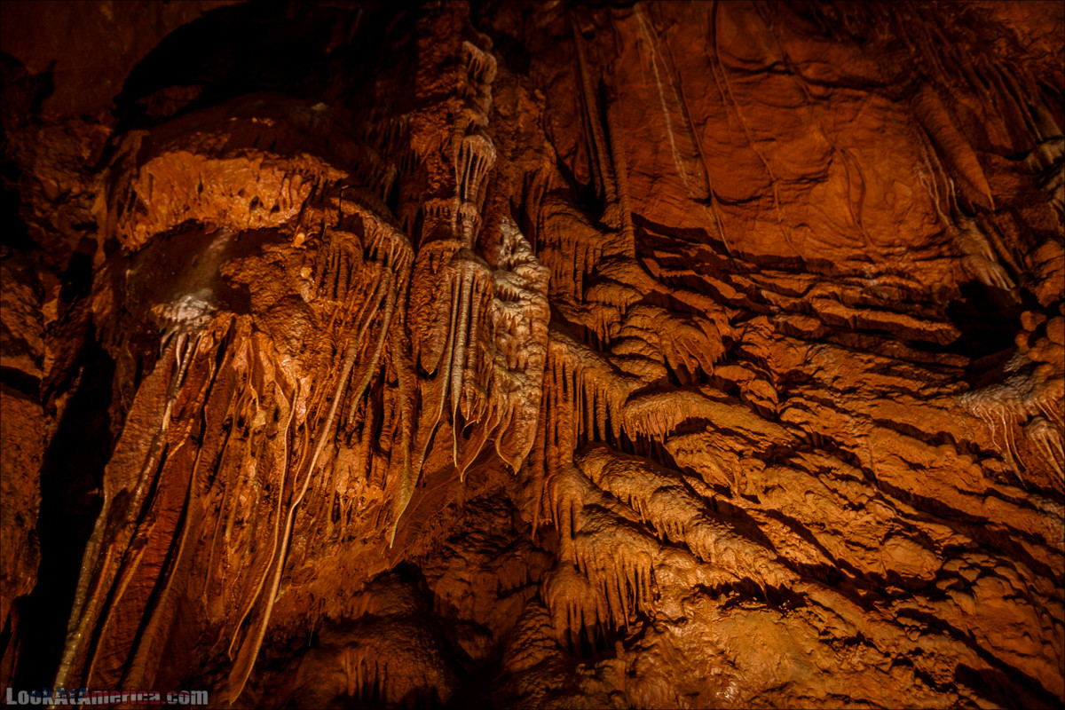 Пещеры Шенандоа | Shenandoah Caverns | LookAtAmerica.com - Большое Американское путешествие LookAtIsrael.com