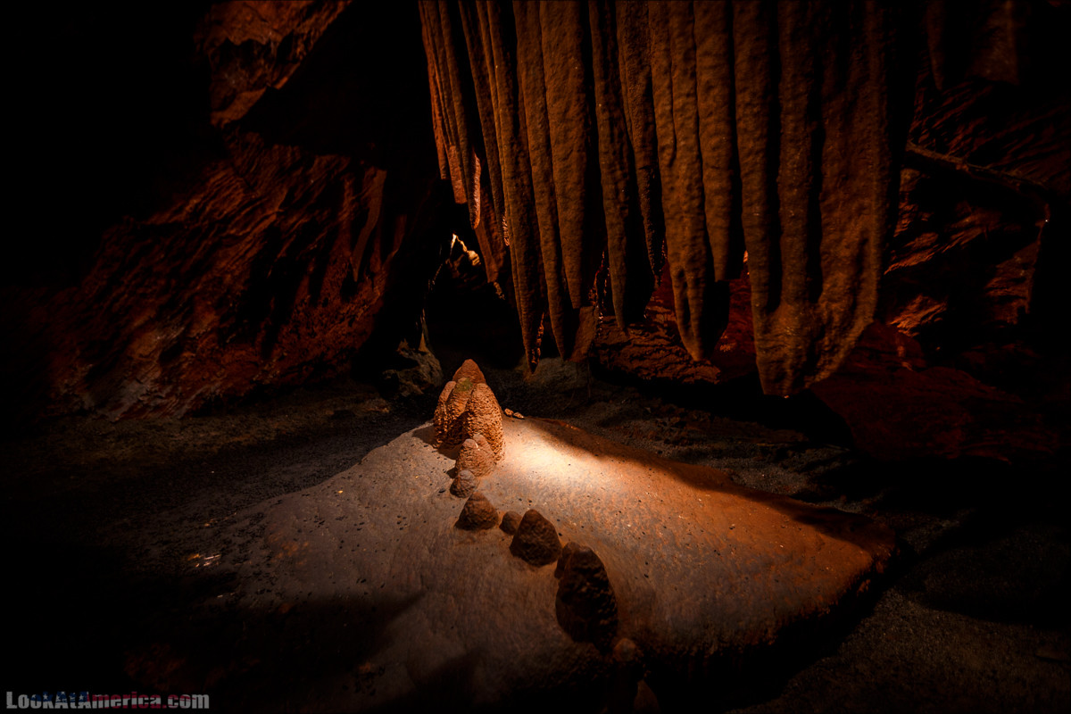Пещеры Шенандоа | Shenandoah Caverns | LookAtAmerica.com - Большое Американское путешествие LookAtIsrael.com