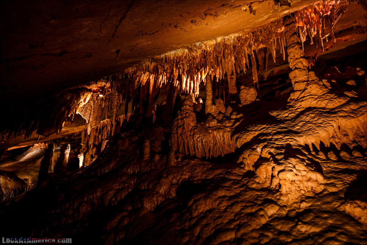 Пещеры Шенандоа | Shenandoah Caverns | LookAtAmerica.com - Большое Американское путешествие LookAtIsrael.com