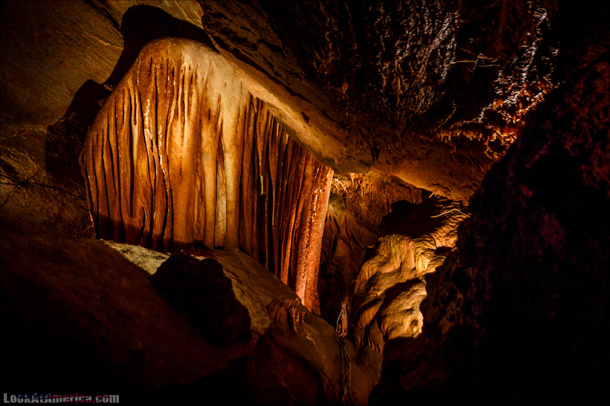 Пещеры Шенандоа | Shenandoah Caverns | LookAtAmerica.com - Большое Американское путешествие LookAtIsrael.com