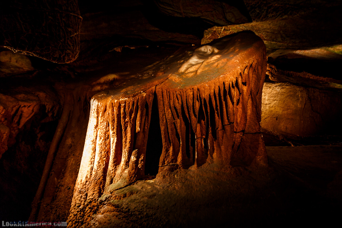 Пещеры Шенандоа | Shenandoah Caverns | LookAtAmerica.com - Большое Американское путешествие LookAtIsrael.com