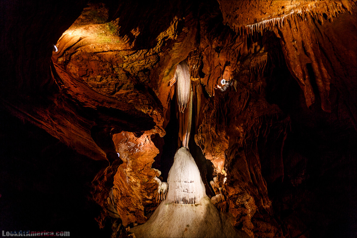 Пещеры Шенандоа | Shenandoah Caverns | LookAtAmerica.com - Большое Американское путешествие LookAtIsrael.com