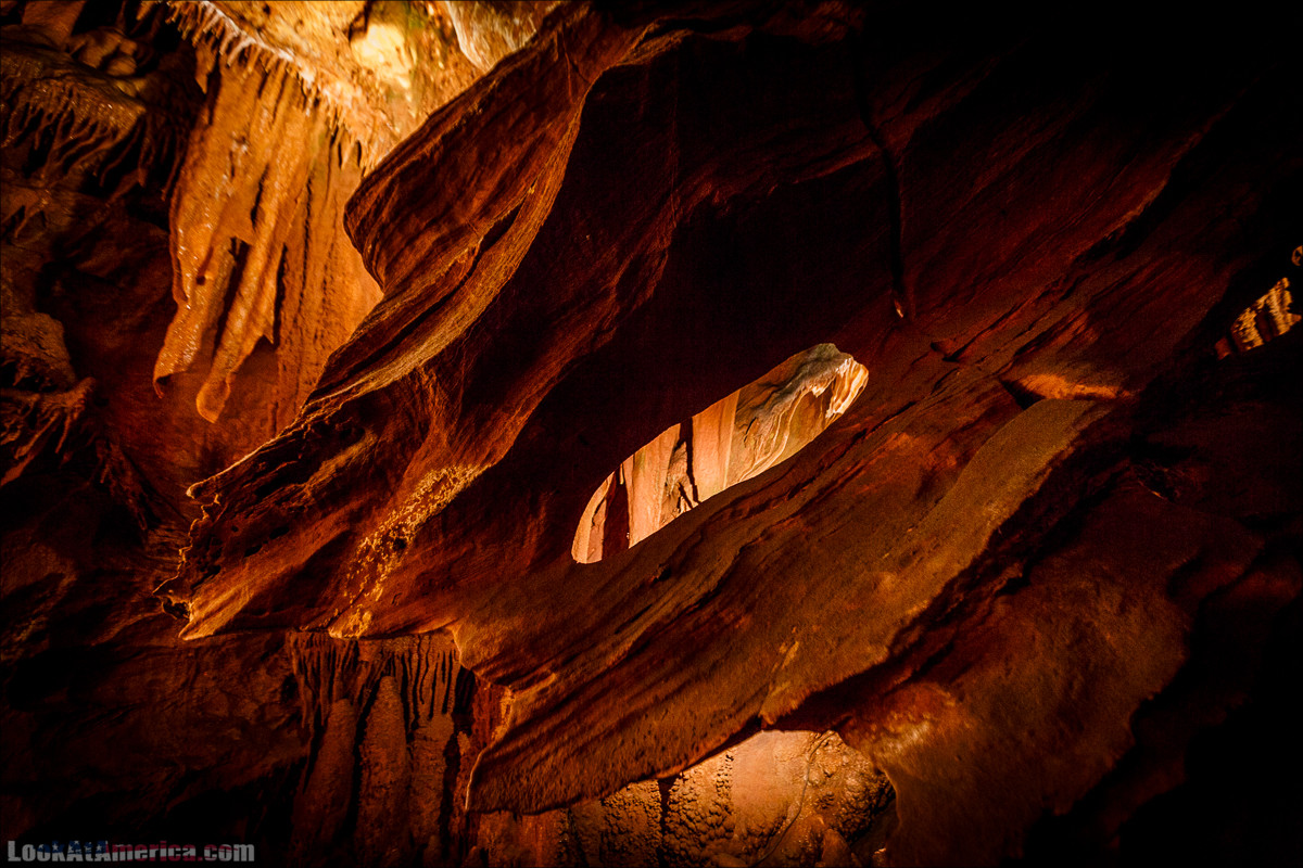 Пещеры Шенандоа | Shenandoah Caverns | LookAtAmerica.com - Большое Американское путешествие LookAtIsrael.com
