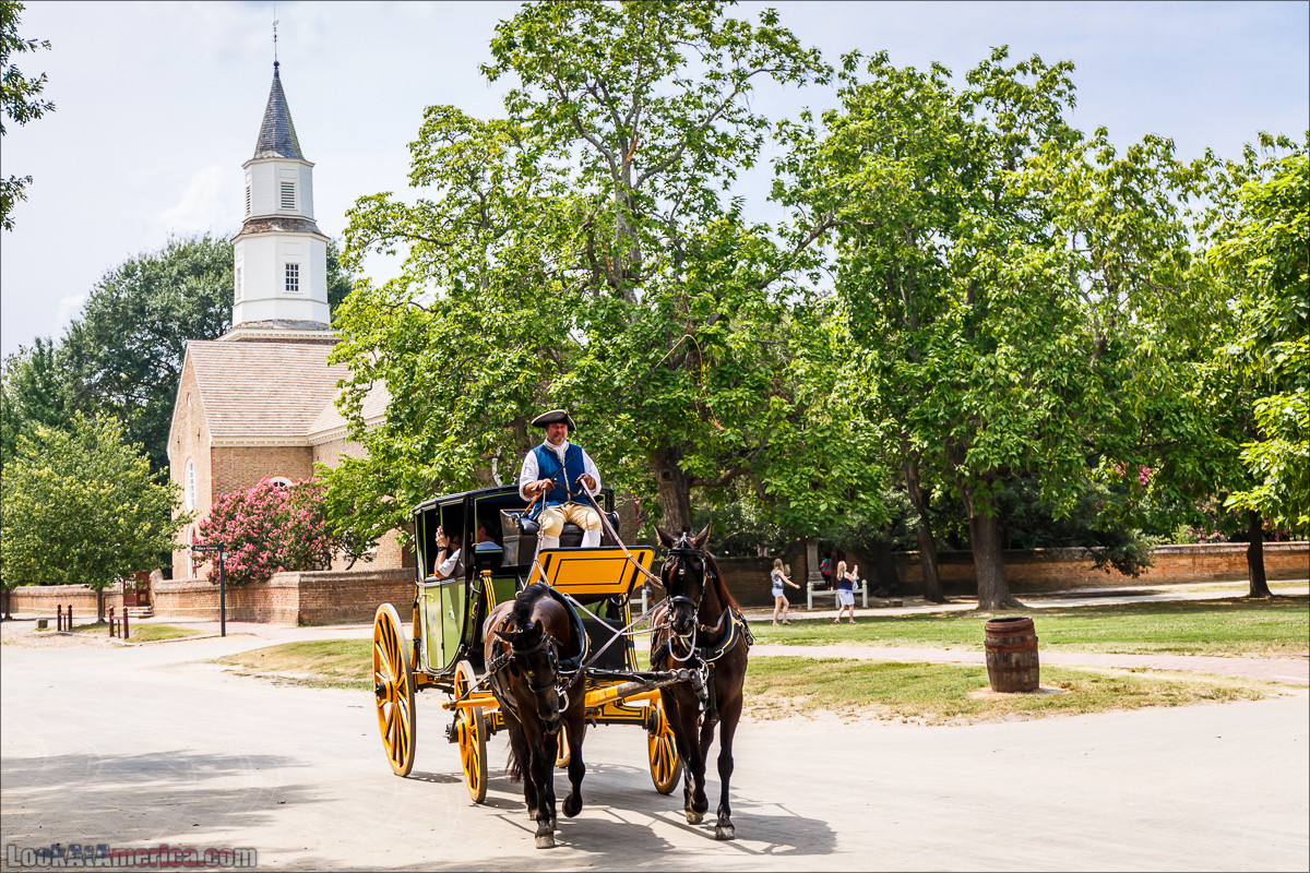 Колониальный Вилльямсбург (Уильямсбург) | LookAtAmerica.com - Большое Американское путешествие LookAtIsrael.com