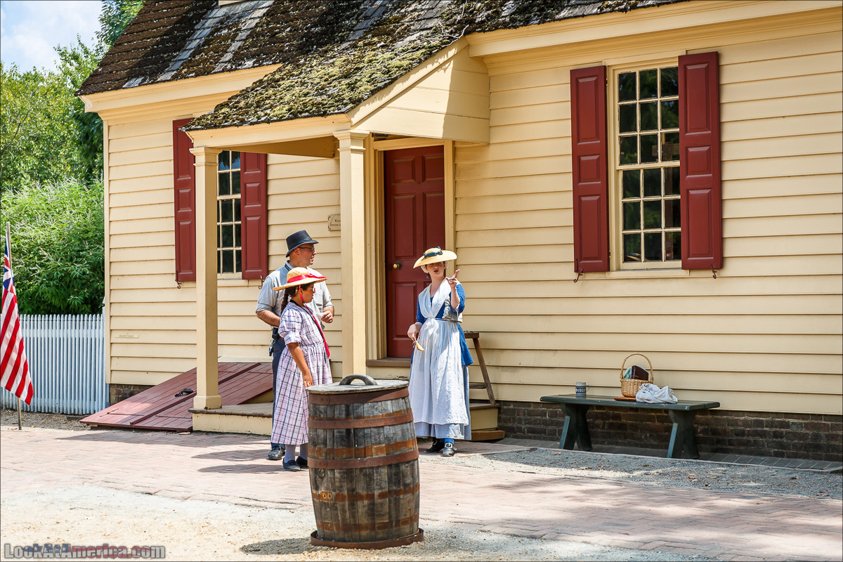 Колониальный Вилльямсбург (Уильямсбург) | LookAtAmerica.com - Большое Американское путешествие LookAtIsrael.com