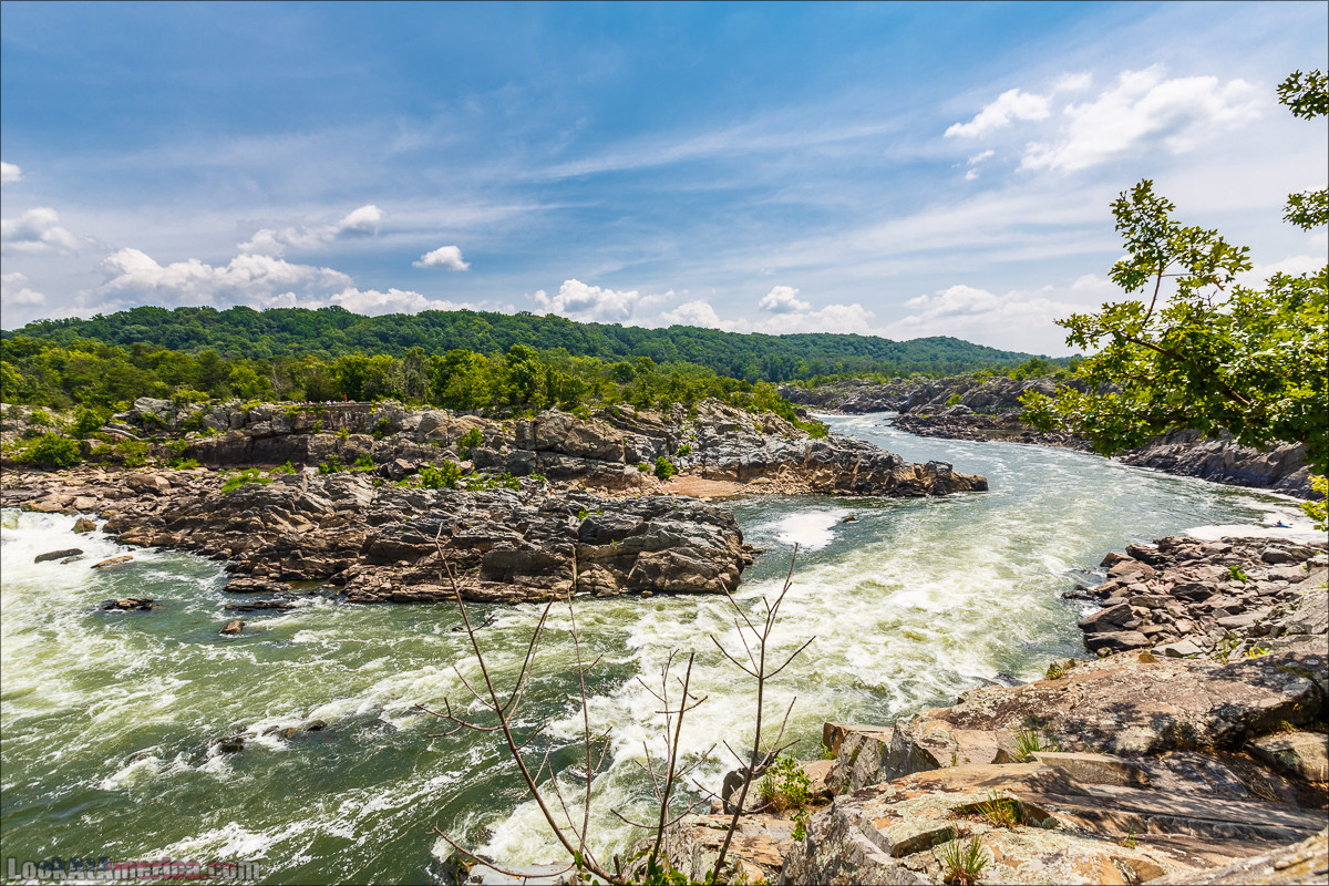 Водопады на реке Патомак. Национальный парк Грейт Фолс | Great Falls of Patowmack | LookAtAmerica.com - Большое Американское путешествие LookAtIsrael.com