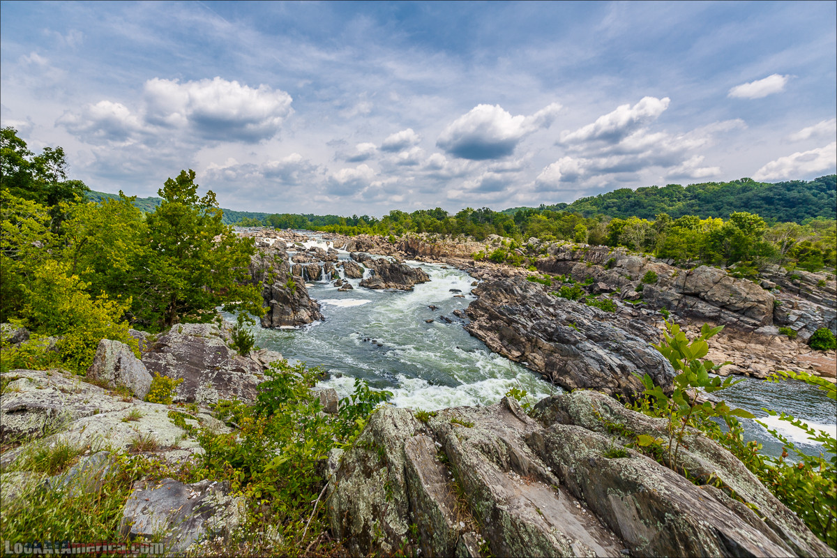 Водопады на реке Патомак. Национальный парк Грейт Фолс | Great Falls of Patowmack | LookAtAmerica.com - Большое Американское путешествие LookAtIsrael.com