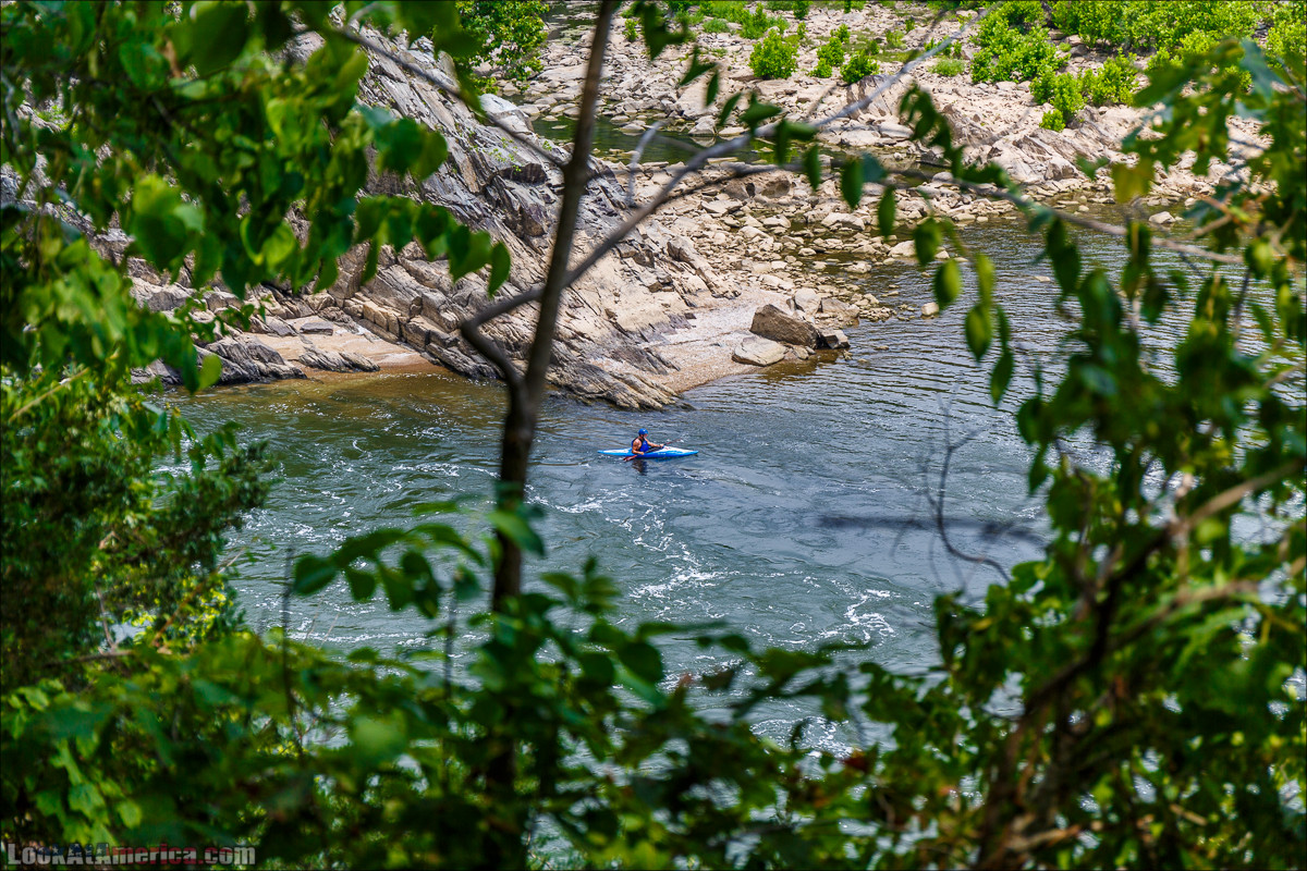 Водопады на реке Патомак. Национальный парк Грейт Фолс | Great Falls of Patowmack | LookAtAmerica.com - Большое Американское путешествие LookAtIsrael.com