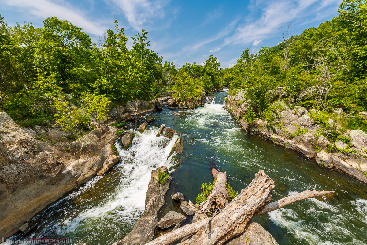 Водопады на реке Патомак. Национальный парк Грейт Фолс | Great Falls of Patowmack | LookAtAmerica.com - Большое Американское путешествие LookAtIsrael.com