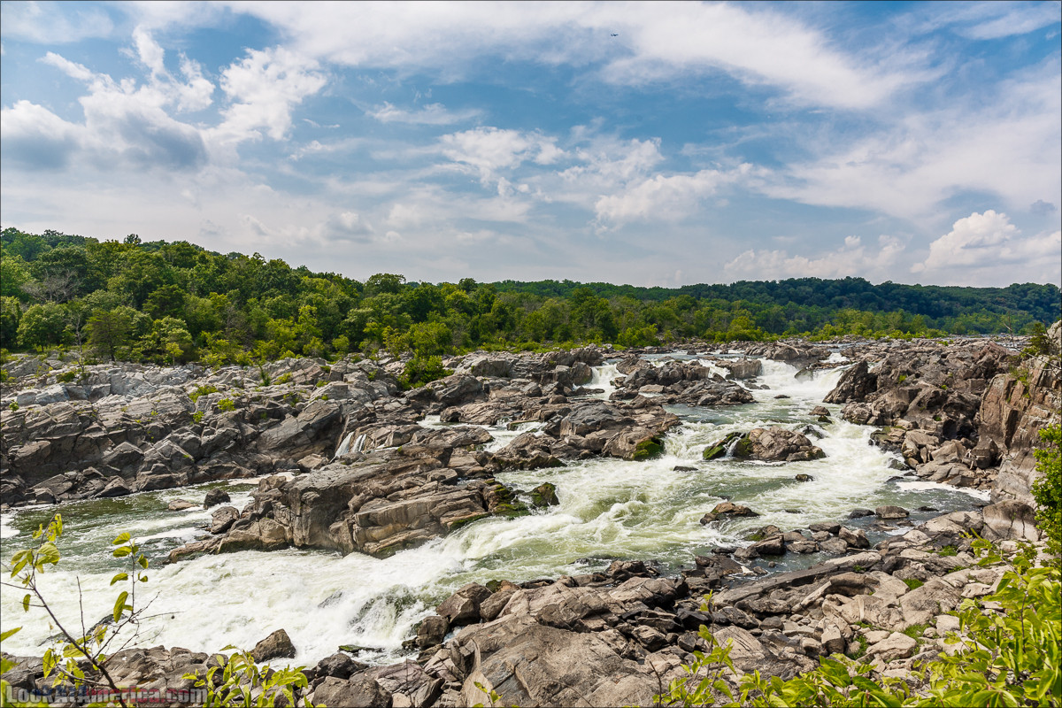 Водопады на реке Патомак. Национальный парк Грейт Фолс | Great Falls of Patowmack | LookAtAmerica.com - Большое Американское путешествие LookAtIsrael.com