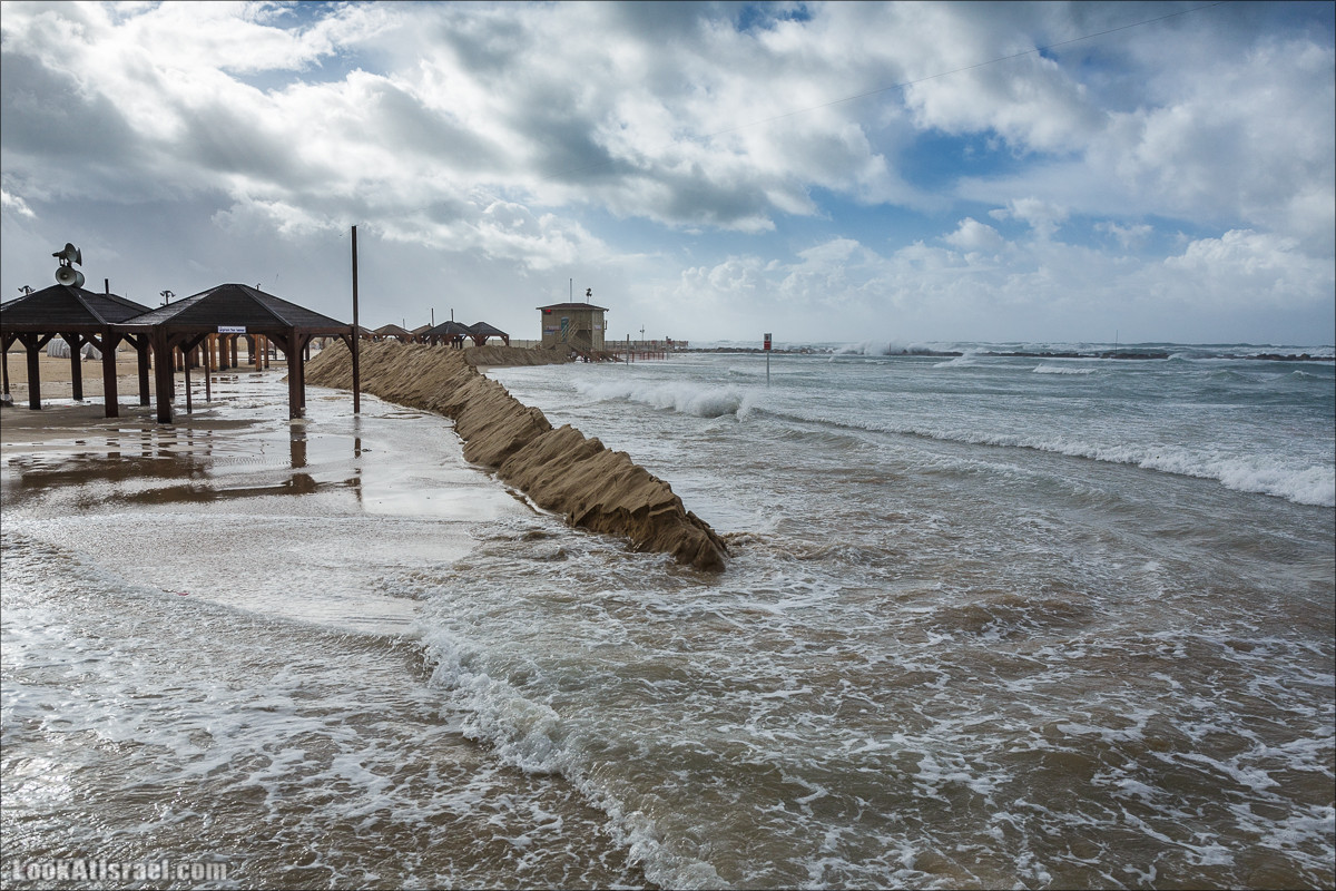 Штормовой и дождливый Тель-Авив | LookAtIsrael.com - Фото путешествия по Израилю