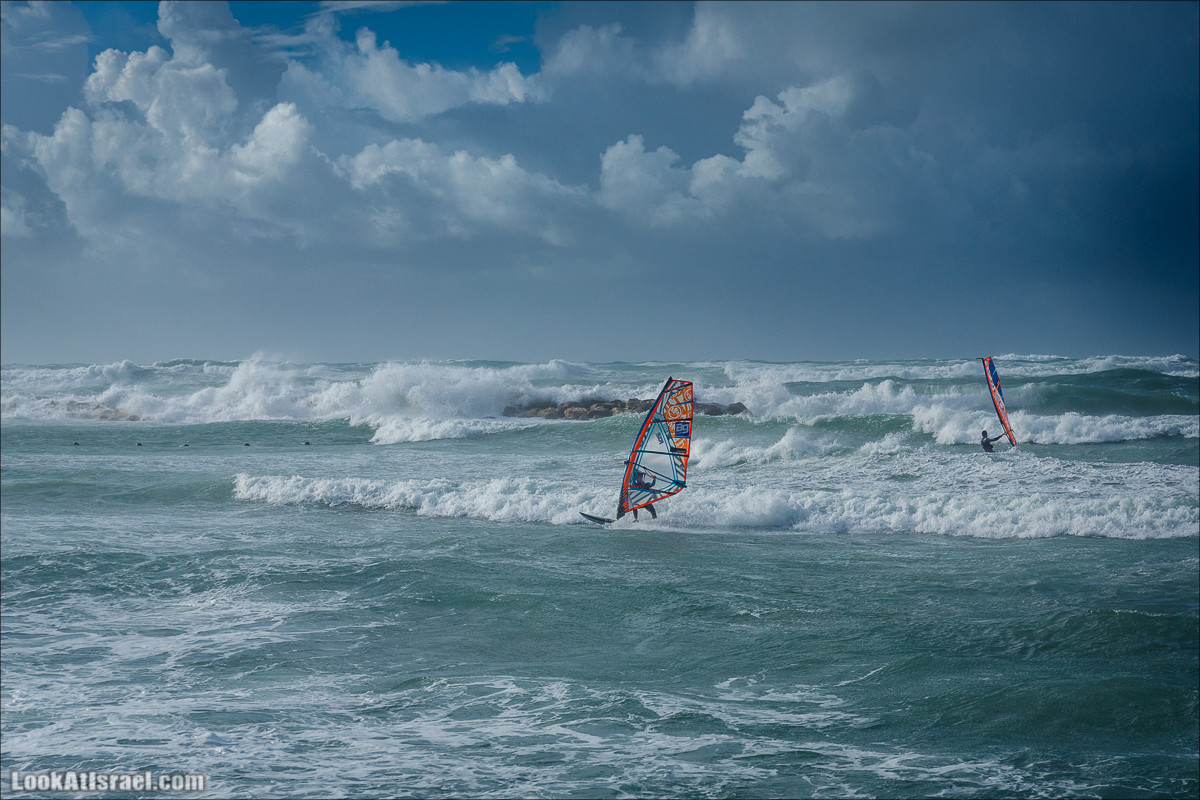 Штормовой и дождливый Тель-Авив | LookAtIsrael.com - Фото путешествия по Израилю