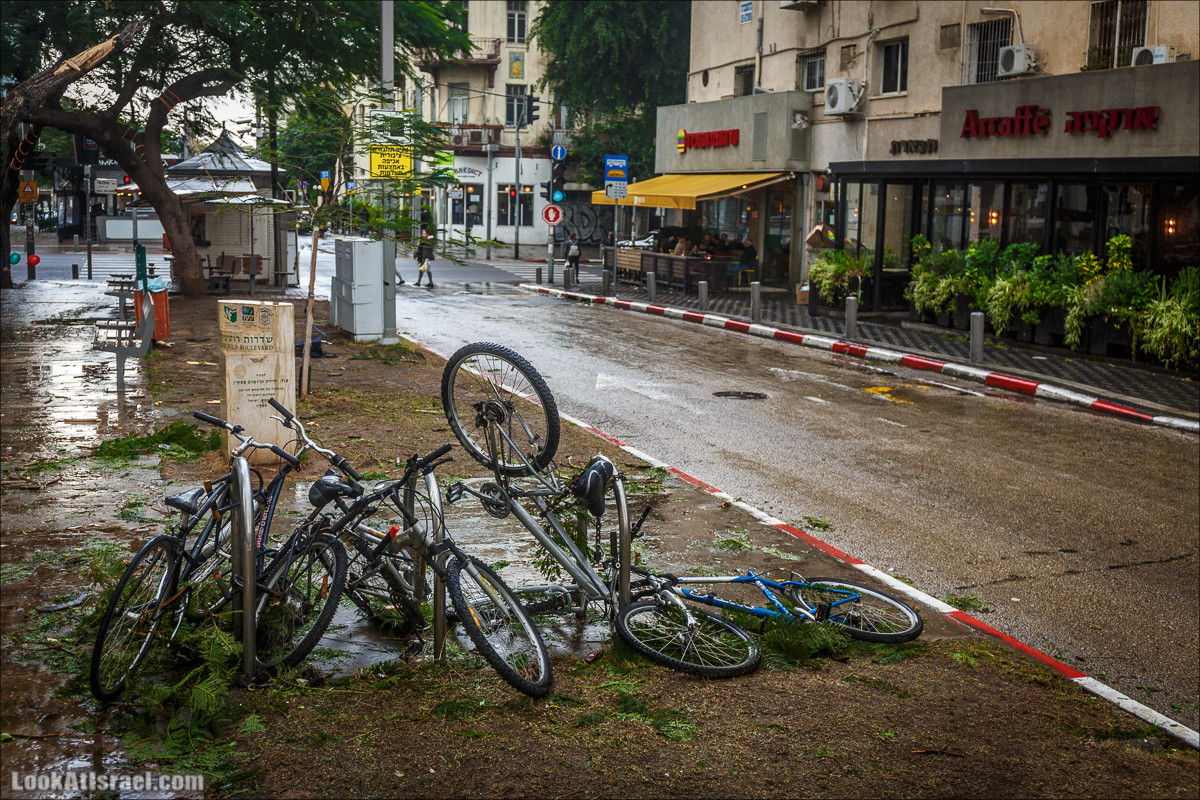 Штормовой и дождливый Тель-Авив | LookAtIsrael.com - Фото путешествия по Израилю