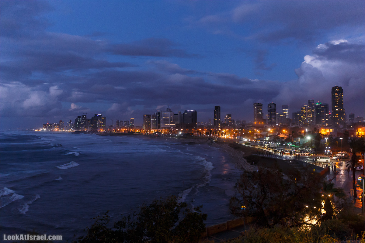 Штормовой и дождливый Тель-Авив | LookAtIsrael.com - Фото путешествия по Израилю
