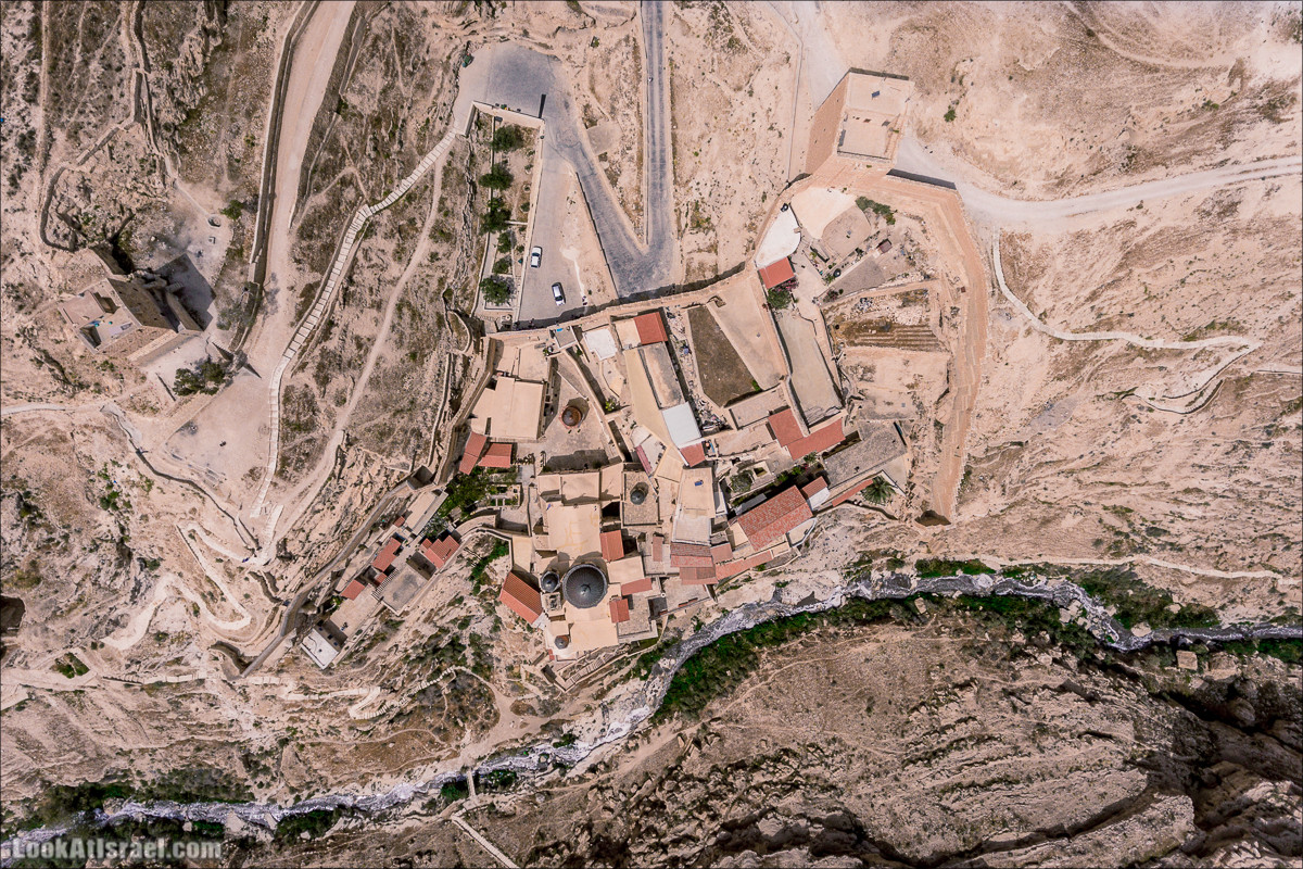 Монастырь Мар Саба в 4K аэро-съёмка | Mar Saba monastery 4K Aerial | LookAtIsrael.com - Фото путешествия по Израилю