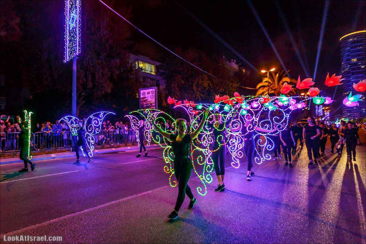 Парад света в Тель-Авиве в честь 70-летия государства Израиль | Parade of Lights in Tel Aviv, Independence day 70 of Israel | מצעד האור בתל אביב | LookAtIsrael.com - Фото путешествия по Израилю