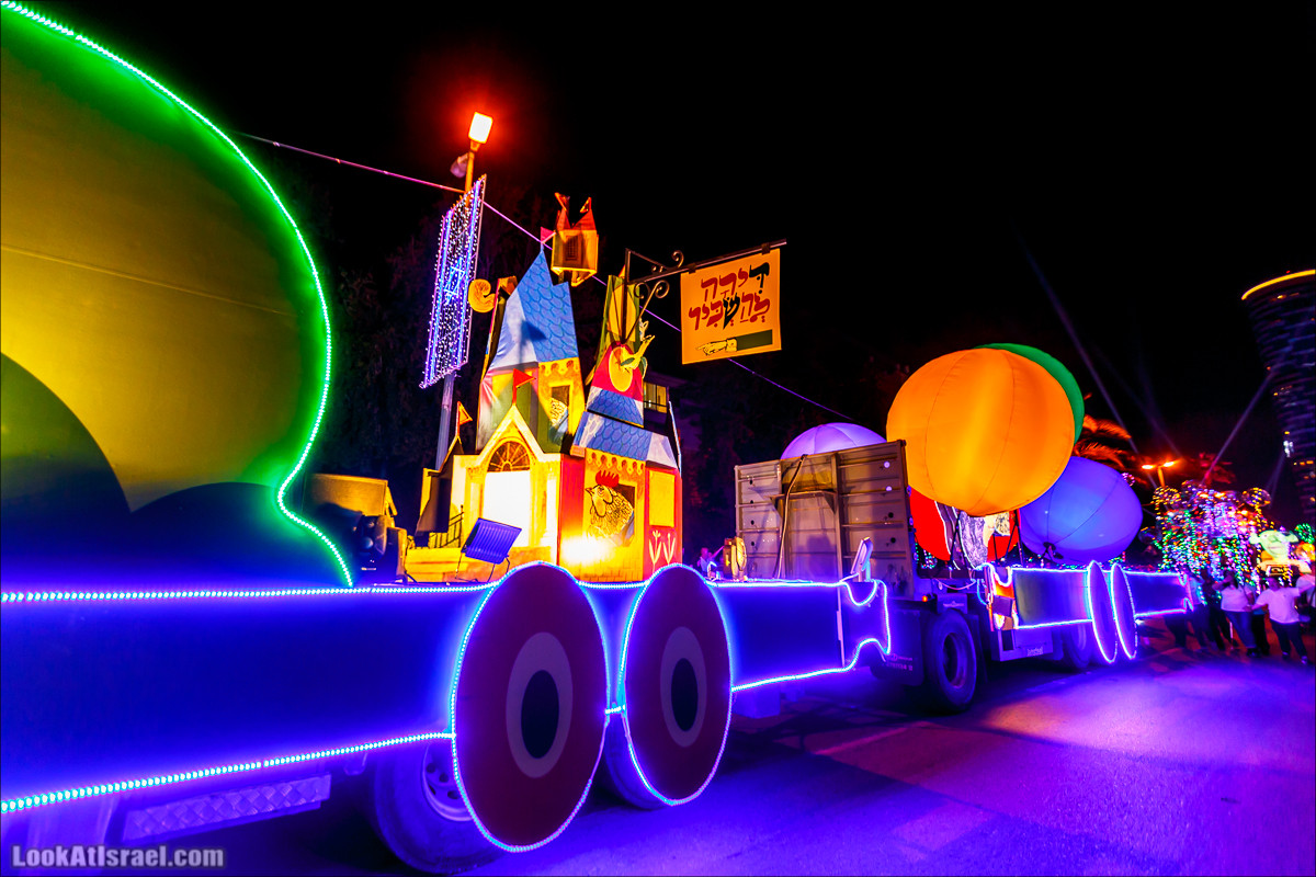 Парад света в Тель-Авиве в честь 70-летия государства Израиль | Parade of Lights in Tel Aviv, Independence day 70 of Israel | מצעד האור בתל אביב | LookAtIsrael.com - Фото путешествия по Израилю