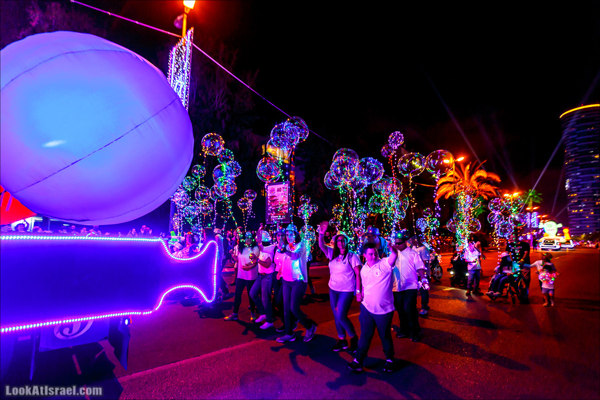 Парад света в Тель-Авиве в честь 70-летия государства Израиль | Parade of Lights in Tel Aviv, Independence day 70 of Israel | מצעד האור בתל אביב | LookAtIsrael.com - Фото путешествия по Израилю