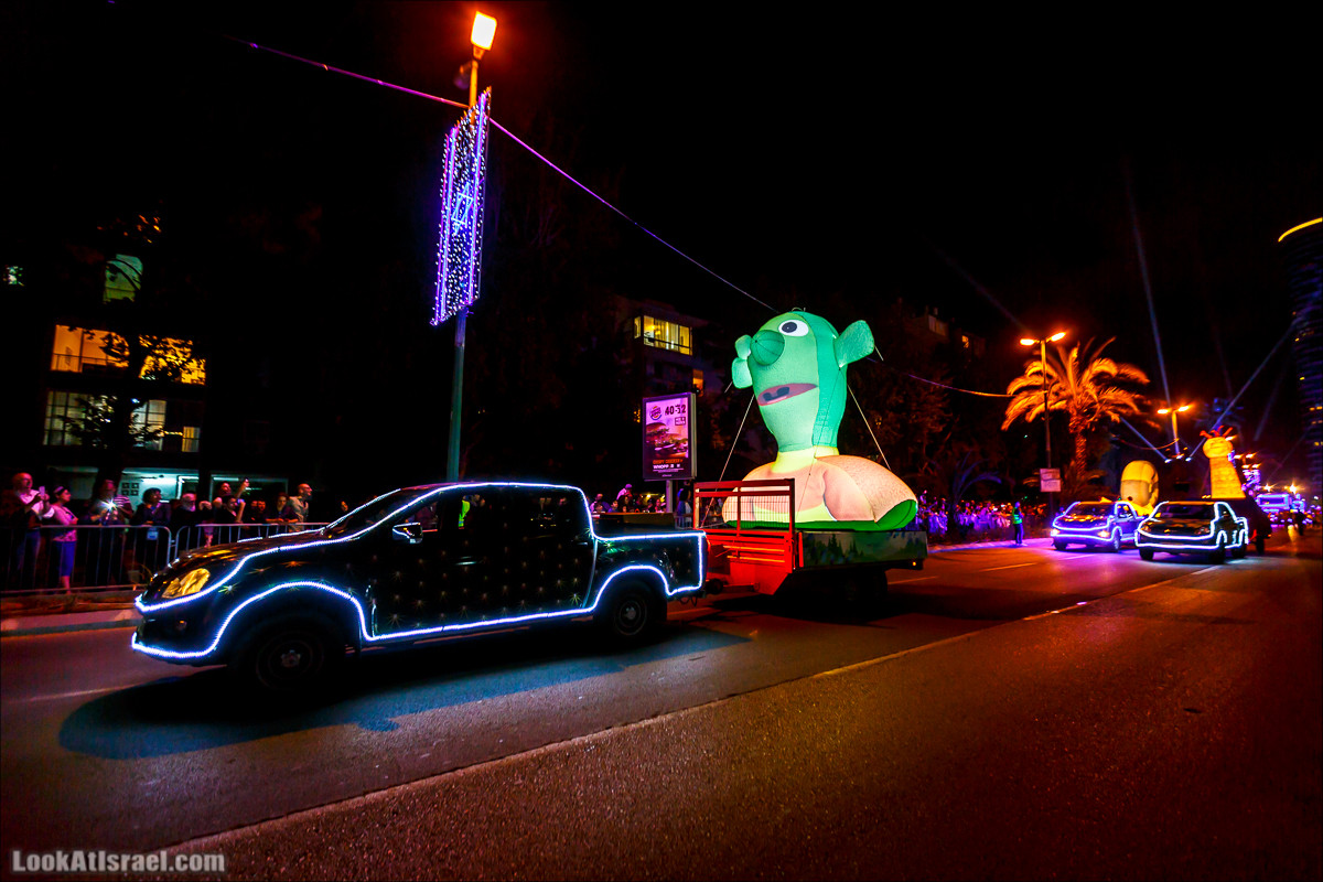 Парад света в Тель-Авиве в честь 70-летия государства Израиль | Parade of Lights in Tel Aviv, Independence day 70 of Israel | מצעד האור בתל אביב | LookAtIsrael.com - Фото путешествия по Израилю