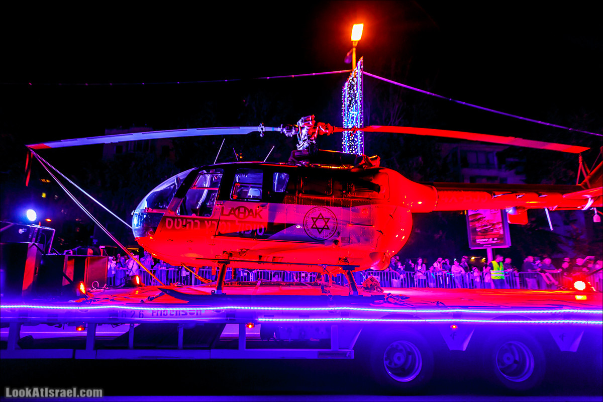 Парад света в Тель-Авиве в честь 70-летия государства Израиль | Parade of Lights in Tel Aviv, Independence day 70 of Israel | מצעד האור בתל אביב | LookAtIsrael.com - Фото путешествия по Израилю