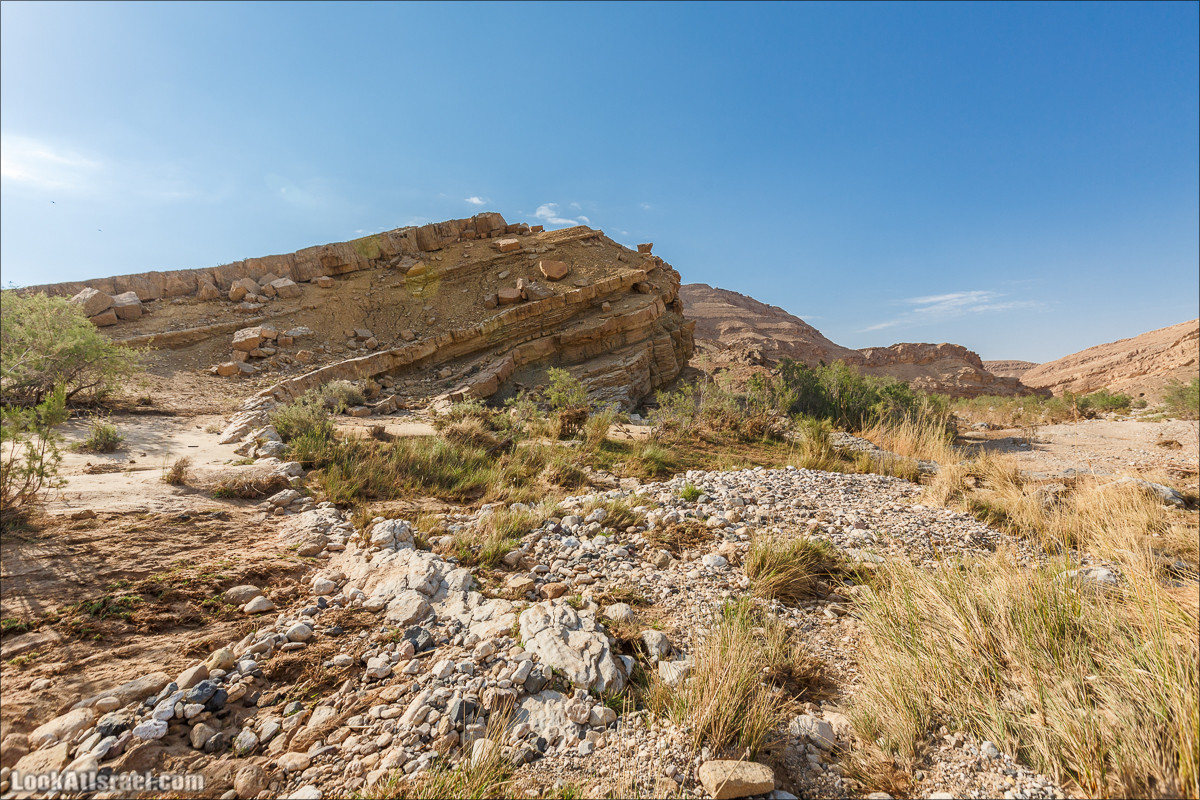 Гора Саароним, ручей Некарот и вода в ущелье Парсат Некарот | LookAtIsrael.com - Фото путешествия по Израилю