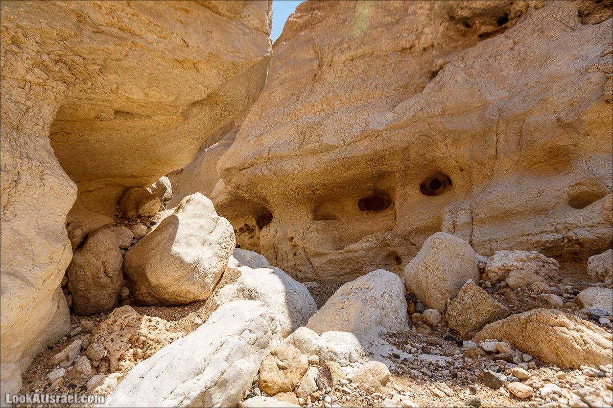 Гора Саароним, ручей Некарот и вода в ущелье Парсат Некарот | LookAtIsrael.com - Фото путешествия по Израилю