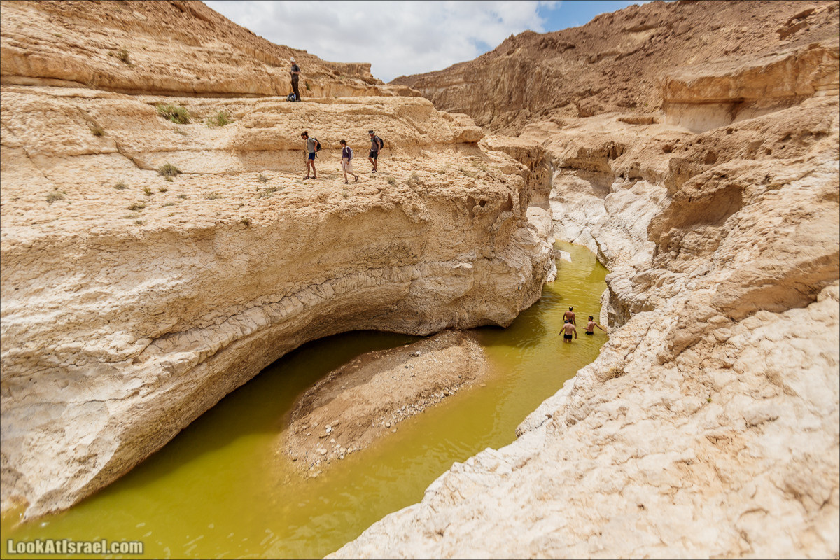 Гора Саароним, ручей Некарот и вода в ущелье Парсат Некарот | LookAtIsrael.com - Фото путешествия по Израилю