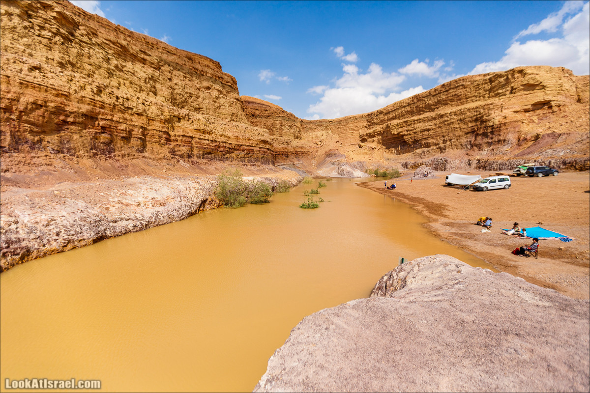 Гора Саароним, ручей Некарот и вода в ущелье Парсат Некарот | LookAtIsrael.com - Фото путешествия по Израилю
