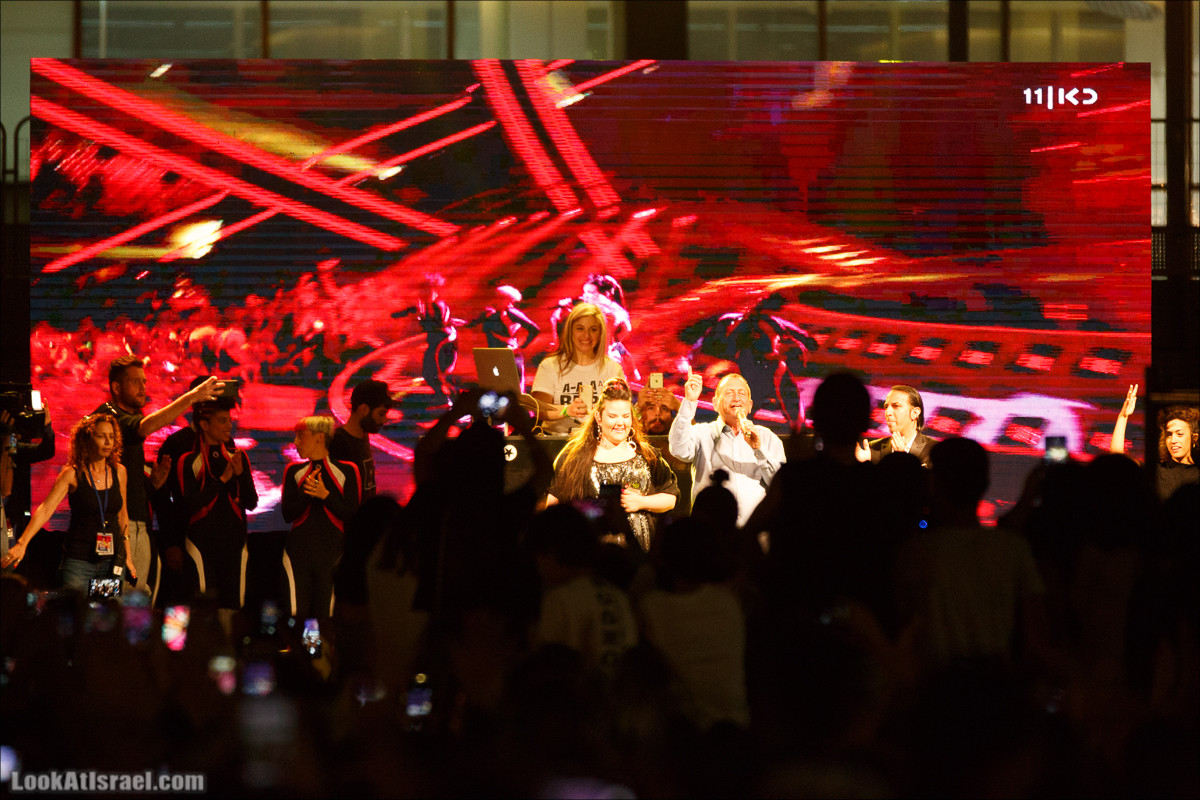Победительница Евровидения 2018 Нетта Барзилай в Тель-Авив, площадь Рабина | Eurovision 2018 Winner Netta Barzilay in Tel Aviv | נטע ברזילאי בכיכר רבין תל אביב | LookAtIsrael.com - Фото путешествия по Израилю