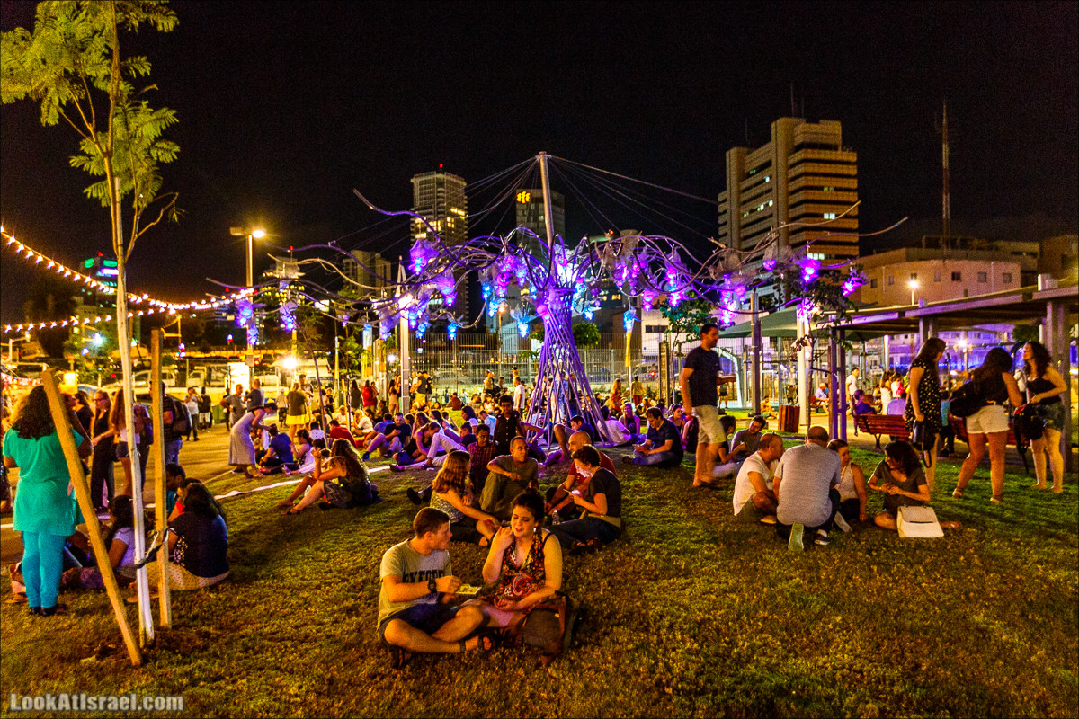 Тель Авив, Белая ночь 2018 | White Night 2018 Tel Aviv | לילה לבן בתל אביב 2018 | LookAtIsrael.com - Фото путешествия по Израилю