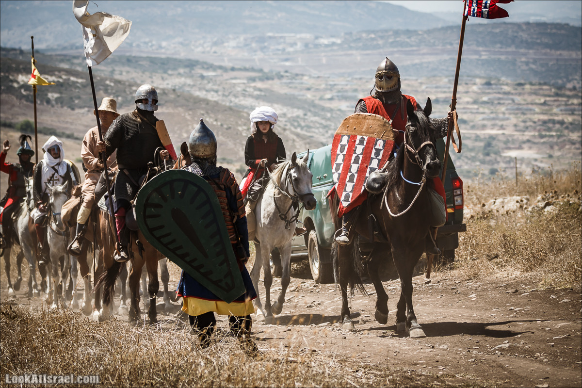 Реконструкция битвы при Карней Хиттин | Horns of Hattin battle reconstruction | LookAtIsrael.com - Фото путешествия по Израилю